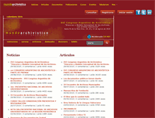 Tablet Screenshot of mundoarchivistico.com